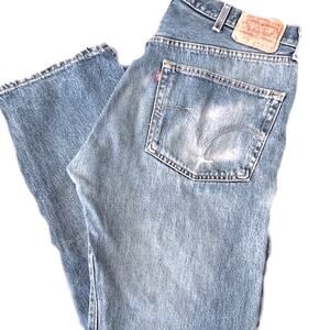 Men’s Levis 501 Button fly jean Y2K Vintage 03, Classic straight leg dark 38/32